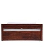 Enkel Sheesham Wood Queen Size Bed in Scratch Resistant Honey Oak  With Box Storage