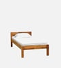 Enkel Sheesham Wood Single Bed in Scratch Resistant Rustic Teak Finish