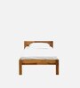 Enkel Sheesham Wood Single Bed in Scratch Resistant Rustic Teak Finish