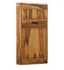 Enkel Sheesham Wood Wall Mounted Writing Table in Rustic Teak Finish