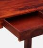 Enkel Sheesham Wood Writing Table in Scratch Resistant Honey Oak Finish