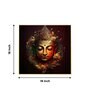 Enlightened Buddha Glass Finish Square Wall Art