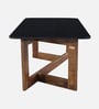Enna Sheesham Wood Coffe Table In Povincial Teak Finish With Glass Top