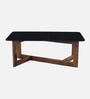 Enna Sheesham Wood Coffe Table In Povincial Teak Finish With Glass Top