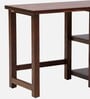 Enna Sheesham Wood Writing Table In Provincial Teak Finish