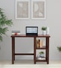 Enna Sheesham Wood Writing Table In Provincial Teak Finish