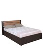 Enri King Size Bed with Storage in Wenge & Teak Finish