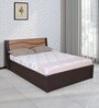 Enri King Size Bed with Storage in Wenge & Teak Finish