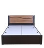 Enri King Size Bed with Storage in Wenge & Teak Finish