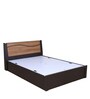 Enri King Size Bed with Storage in Wenge & Teak Finish
