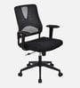 Enrich Mid Back Breathable Mesh Ergonomic Chair In Black Colour