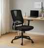 Enrich Mid Back Breathable Mesh Ergonomic Chair In Black Colour