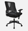 Enrich Mid Back Breathable Mesh Ergonomic Chair In Black Colour