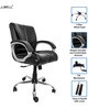 Enrico Mid Back Office chair in Black Colour