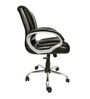 Enrico Mid Back Office chair in Black Colour