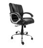 Enrico Mid Back Office chair in Black Colour