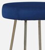 Enrico Metal Bar Stool In Blue Colour