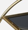 Enrico Metal Serving Trolley in Gold Finish