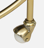 Enrico Metal Serving Trolley in Gold Finish