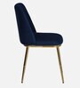 Enrico Metallic 4 Seater Dining Set In Golden Base With Porcelain Top