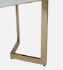 Enrico Metallic 4 Seater Dining Set In Golden Base With Porcelain Top