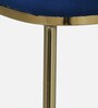 Enrico Metallic 4 Seater Dining Set In Golden Base With Porcelain Top
