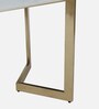 Enrico Metallic 4 Seater Dining Set In Golden Base With Porcelain Top