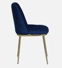 Enrico Metallic 4 Seater Dining Set In Golden Base With Porcelain Top