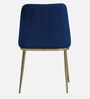 Enrico Metallic 4 Seater Dining Set In Golden Base With Porcelain Top