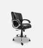 Enrico Mid Back Office chair in Black Colour
