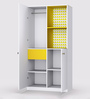 Ensemble Kids 2 Door Wardrobe in Yellow Finish