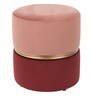 Maroon For Pink Pouffe In Maroon & Pink Colour