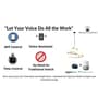 Enthral Gold LED Smart Voice Assist Chandelier