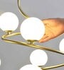 Enthral Gold LED Smart Voice Assist Chandelier