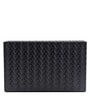Entwine Black Vegan Leather Tissue Box