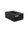 Entwine Black Vegan Leather Tissue Box