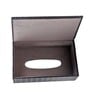 Entwine Black Vegan Leather Tissue Box