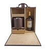 Entwine Brown Vegan Leather (Set of 3) Bar Set