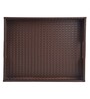 Entwine Brown Vegan Leather Serving Tray