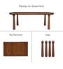 Entwine Coffee Table In Walnut Brown Finish