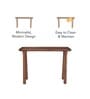 Entwine Console Table In Walnut Brown Finish