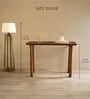 Entwine Console Table In Walnut Brown Finish