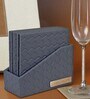 Entwine Grey (Set of 6) Vegan Leather Table Coaster