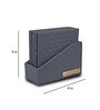 Entwine Grey (Set of 6) Vegan Leather Table Coaster