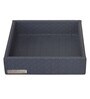 Entwine Grey Leather Serving Tray