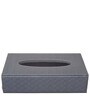 Entwine Grey Vegan Leather Tissue Box