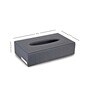 Entwine Grey Vegan Leather Tissue Box