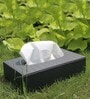 Entwine Grey Vegan Leather Tissue Box