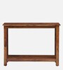 Enumclaw Sheesham Wood Console Table In Scratch Resistant Provincial Teak Finish