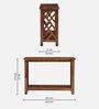 Enumclaw Sheesham Wood Console Table In Scratch Resistant Provincial Teak Finish